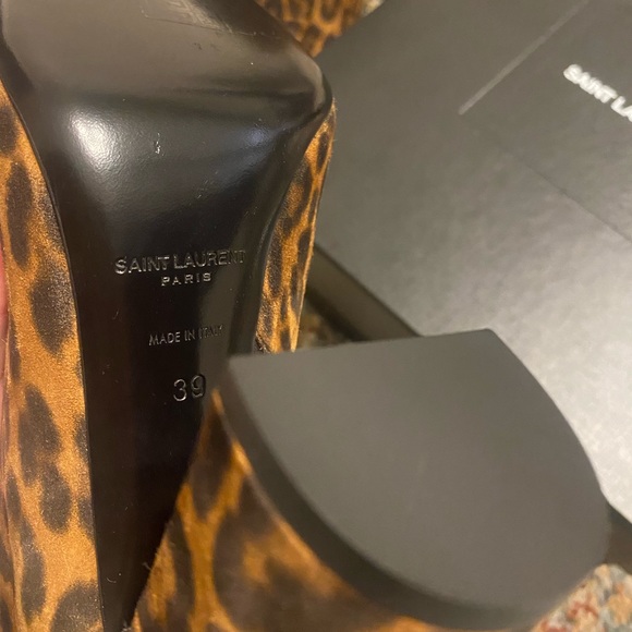 Saint Laurent Leopard Print Boots Size 39 - Picture 2 of 5